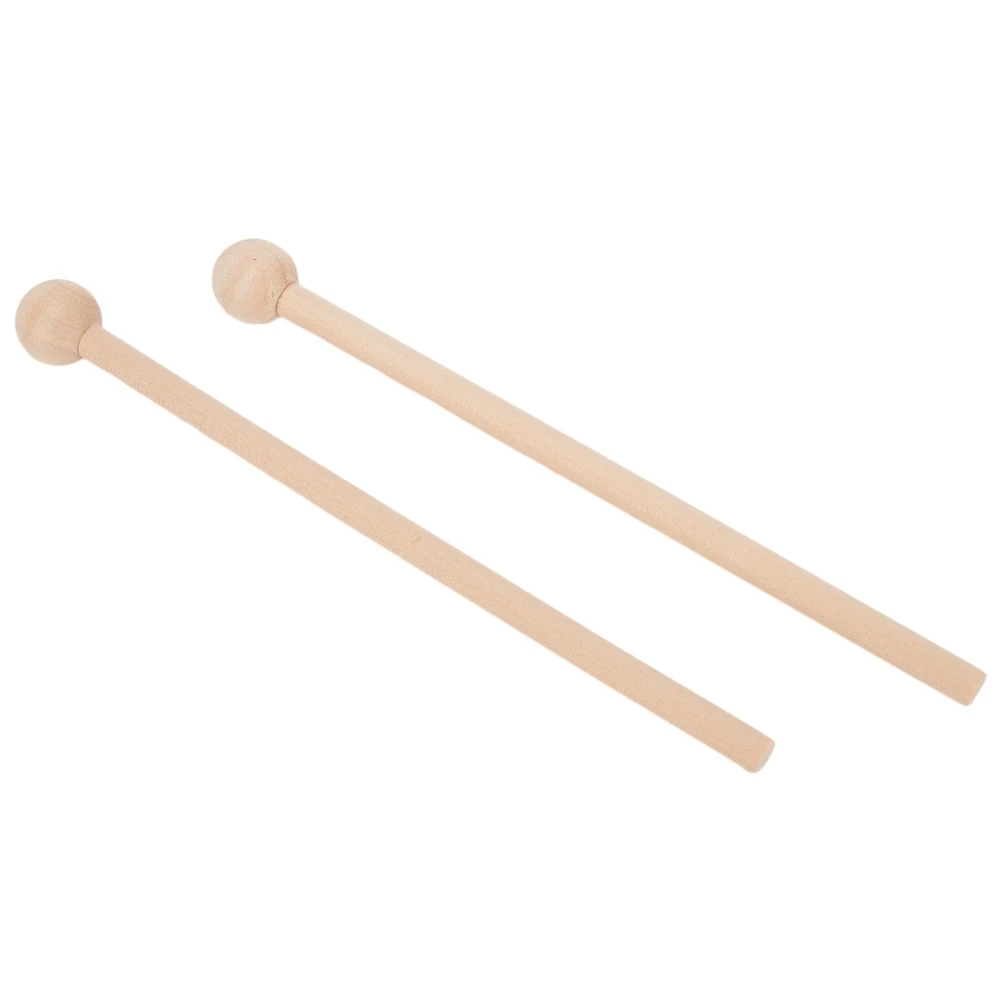 

Brand New High Quality Musical Instruments Drumsticks Mallets 19cm Resonator Bells Wood Color For Beginners Good Touch Feel