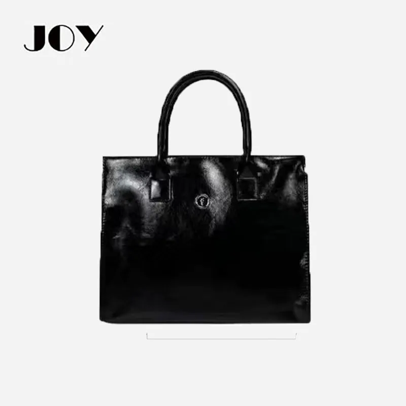 

JOY Niche Fashion Large Capacity Mommy Bag Tote Bag Patent Leather Messenger Handbag Ladies Handbag