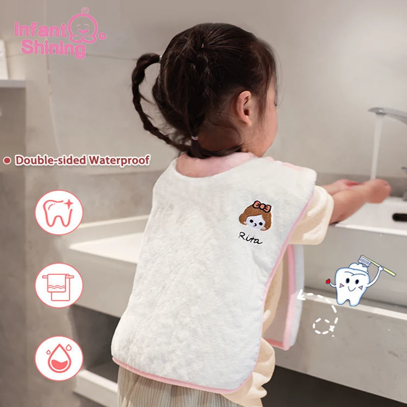 Детское блестящее полотенце для мытья детей детское лица квадратный нагрудник