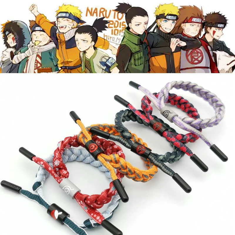 

naruto Anime Wristband Bracelet Cosplay Manual Bracelet Metal Bangle