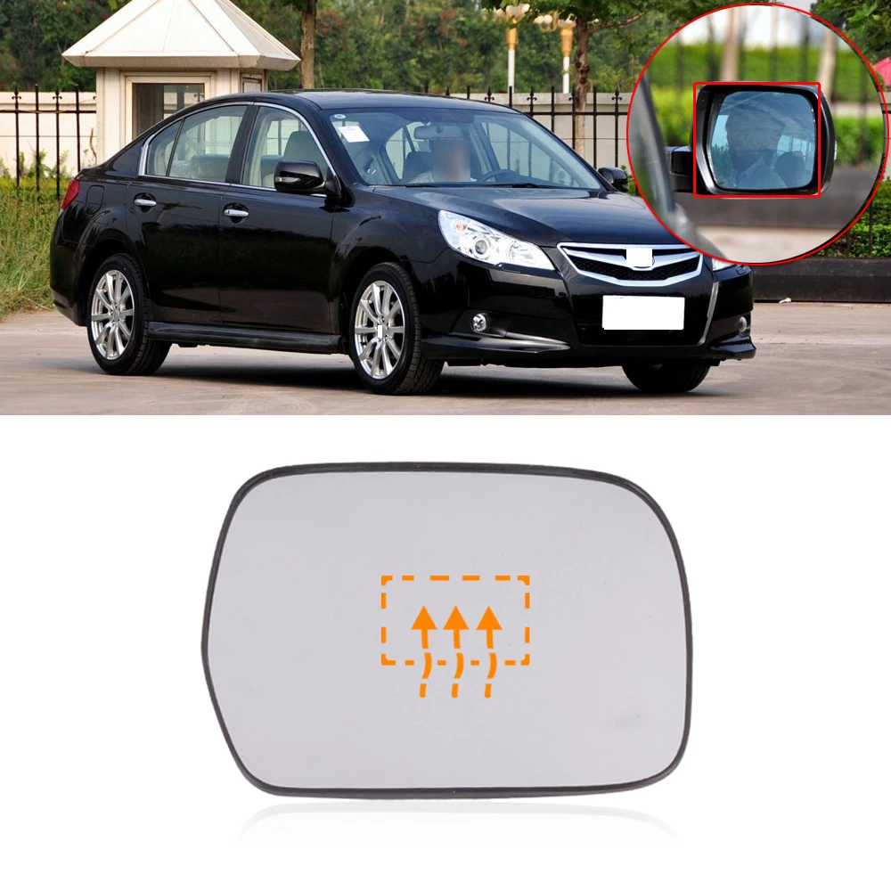 

Внешнее зеркало заднего вида CAPQX для Subaru legacy Outback 2010 2011, стекло для бокового зеркала заднего вида с подогревом