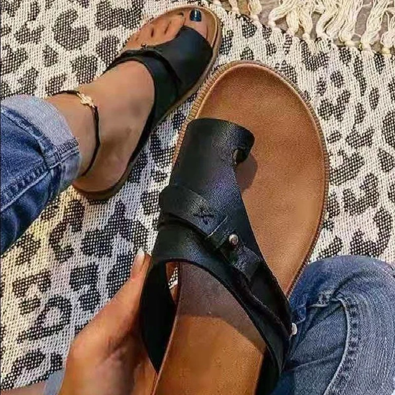 

Women Slippers Breathable Comfort Shopping Flip Flops Ladies Walking Shoes Summer Platform Flats Sandal Mujer Black Gray Brown