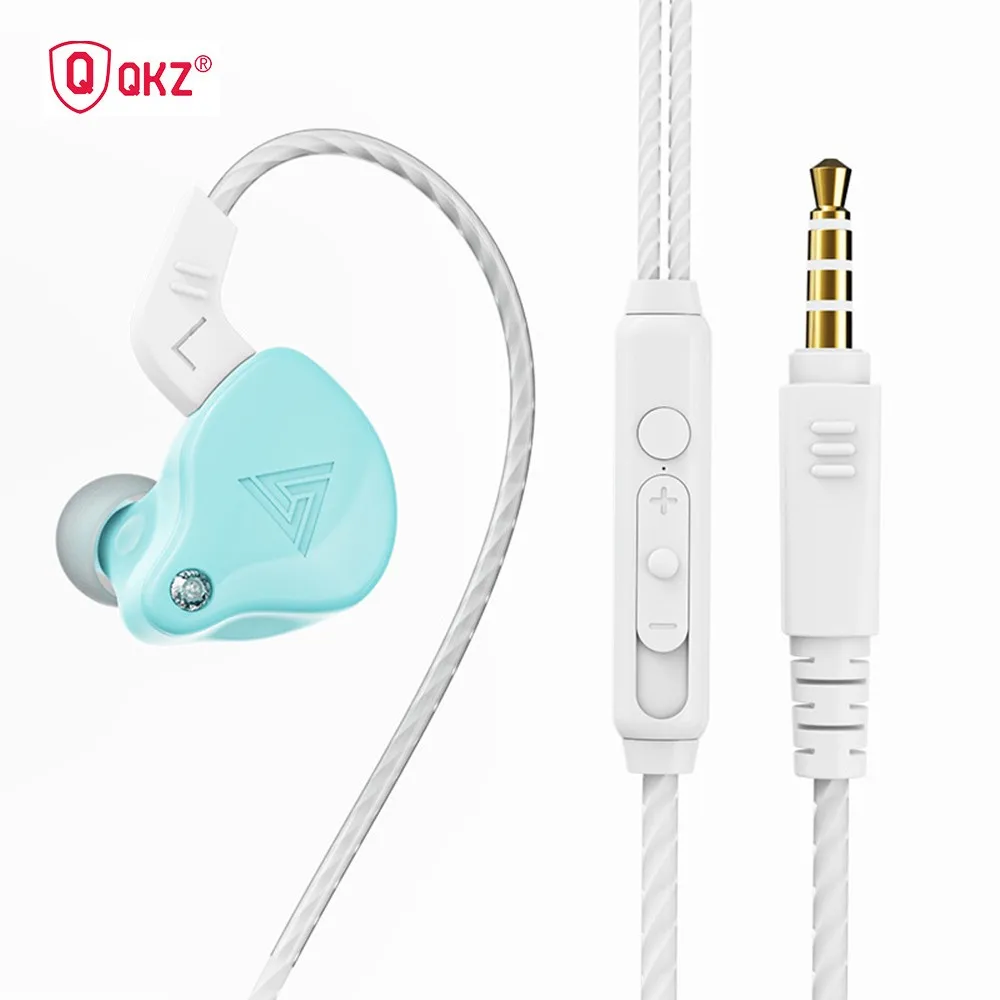 

Brand New Qkz AK6-X Headphones Dual Driver With Microphone Gaming Headset 3.5mm Wired In-Ear Sports Headphones For Mobile Phone
