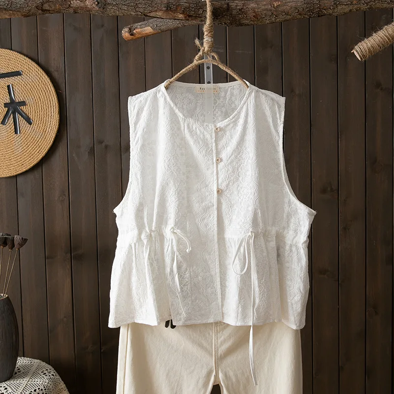 Женские богемные рубашки и блузки из 100% хлопка белые однотонные в стиле хиппи без