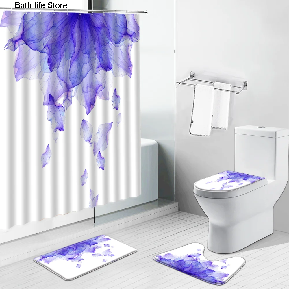 Занавеска для душа с изображением розовых цветов растений s занавеска кактуса