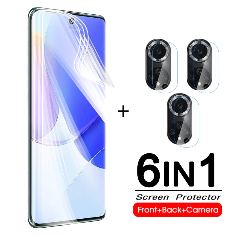 

6 в 1 Гидрогелевая мягкая пленка для huawei nova 9 huawei nova 9 huawe nova9 стеклянная Защитная пленка для камеры