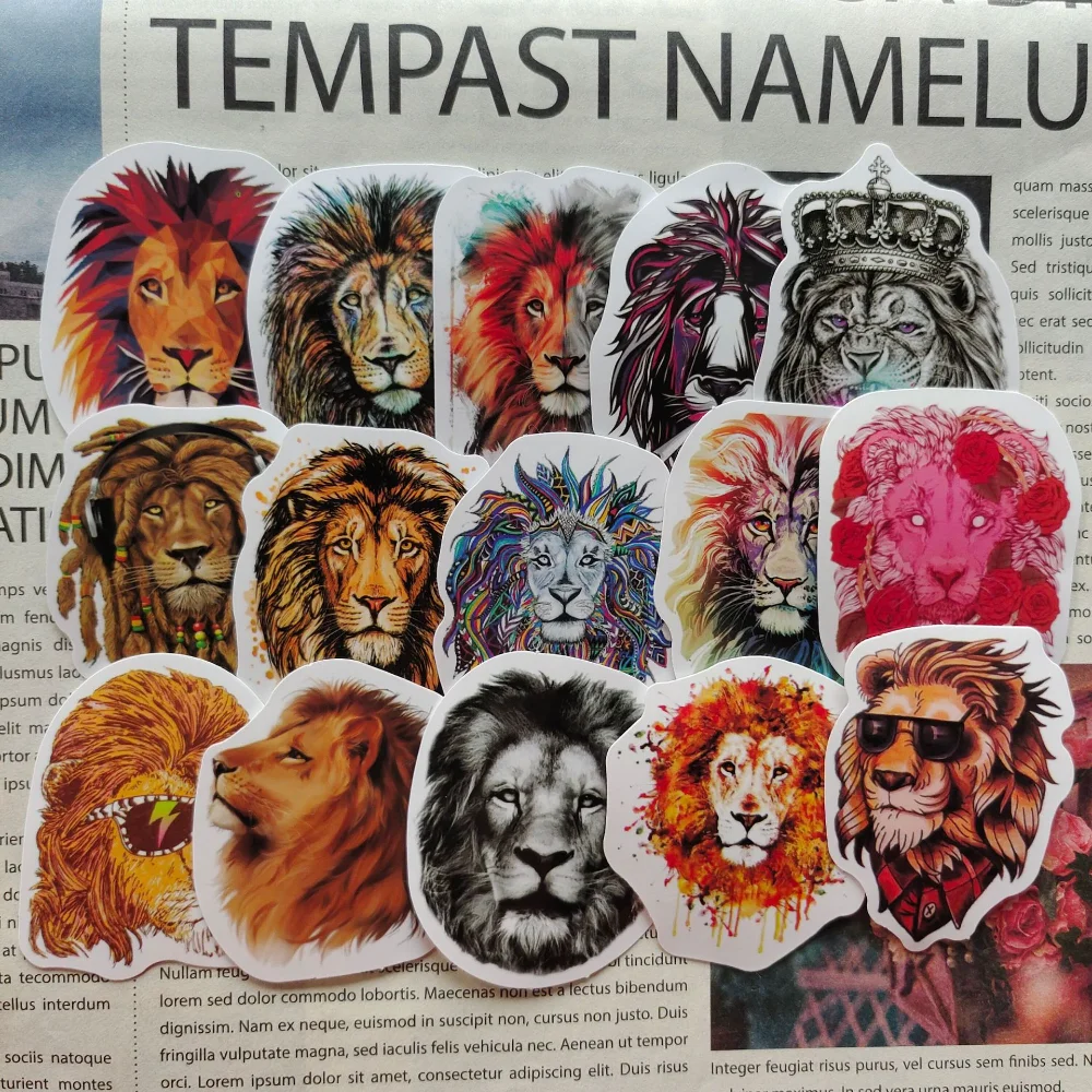 

10/50Pcs Ins Style Forest Lion King Sketch Sticker Waterproof Decals Kid Toy Skateboard Phone Car Laptop Luggage DIY Sticker