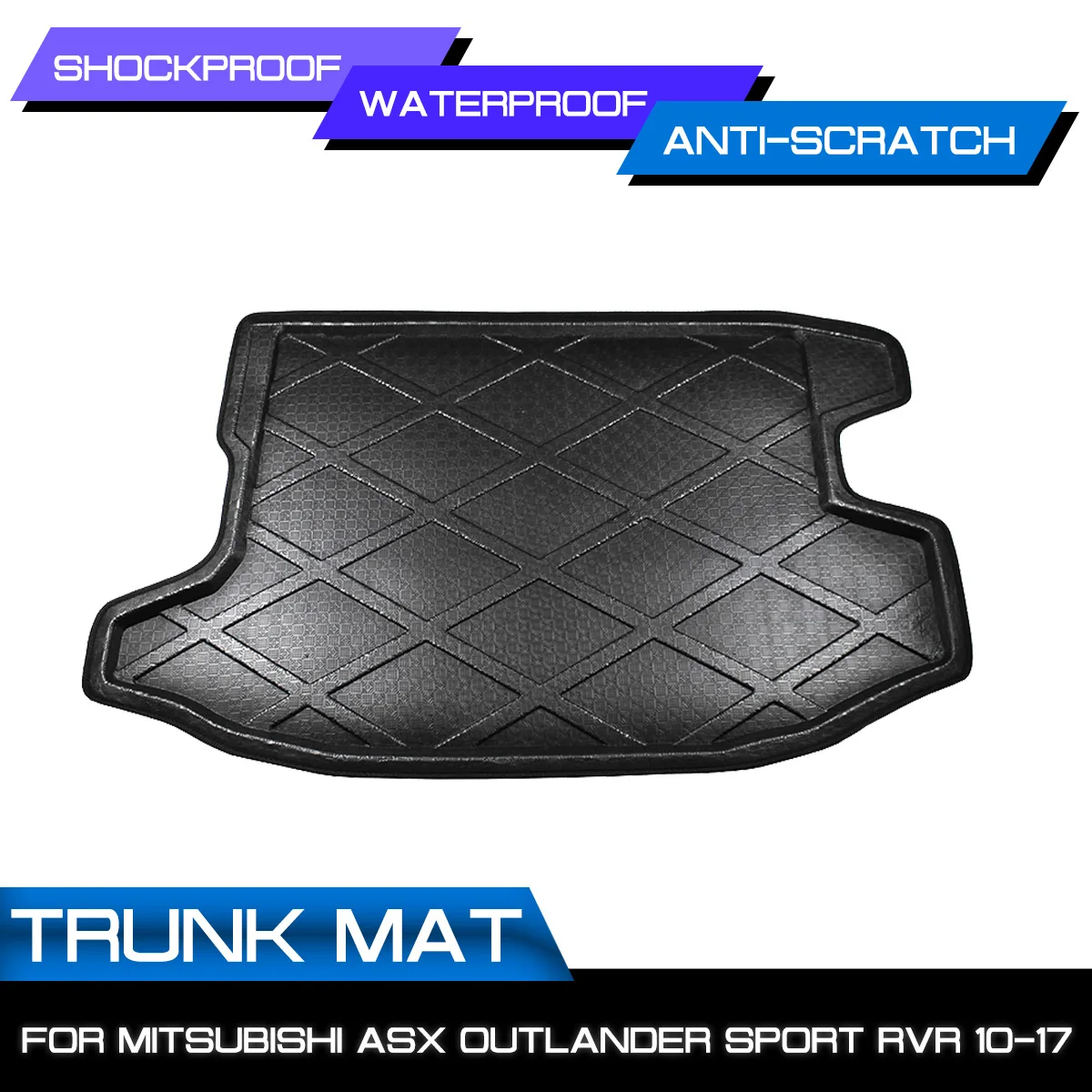 

Car Rear Trunk Boot Mat Waterproof Floor Mats Carpet Anti Mud Tray Cargo Liner For Mitsubishi ASX Outlander Sport RVR 2010-2017