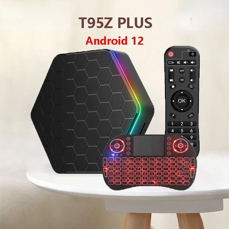 

T95Z PLUS TV BOX Android 12 Allwinner h618 2.4G 5G Dual Band Wifi6 6k 4k m3u Smart Android TVBOX Media Player Set Top BOX Sale