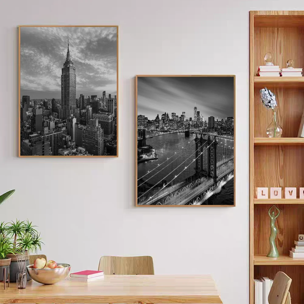 Классические постеры с фильмами Нью-Йорка винтажные наклейки для декора комнаты