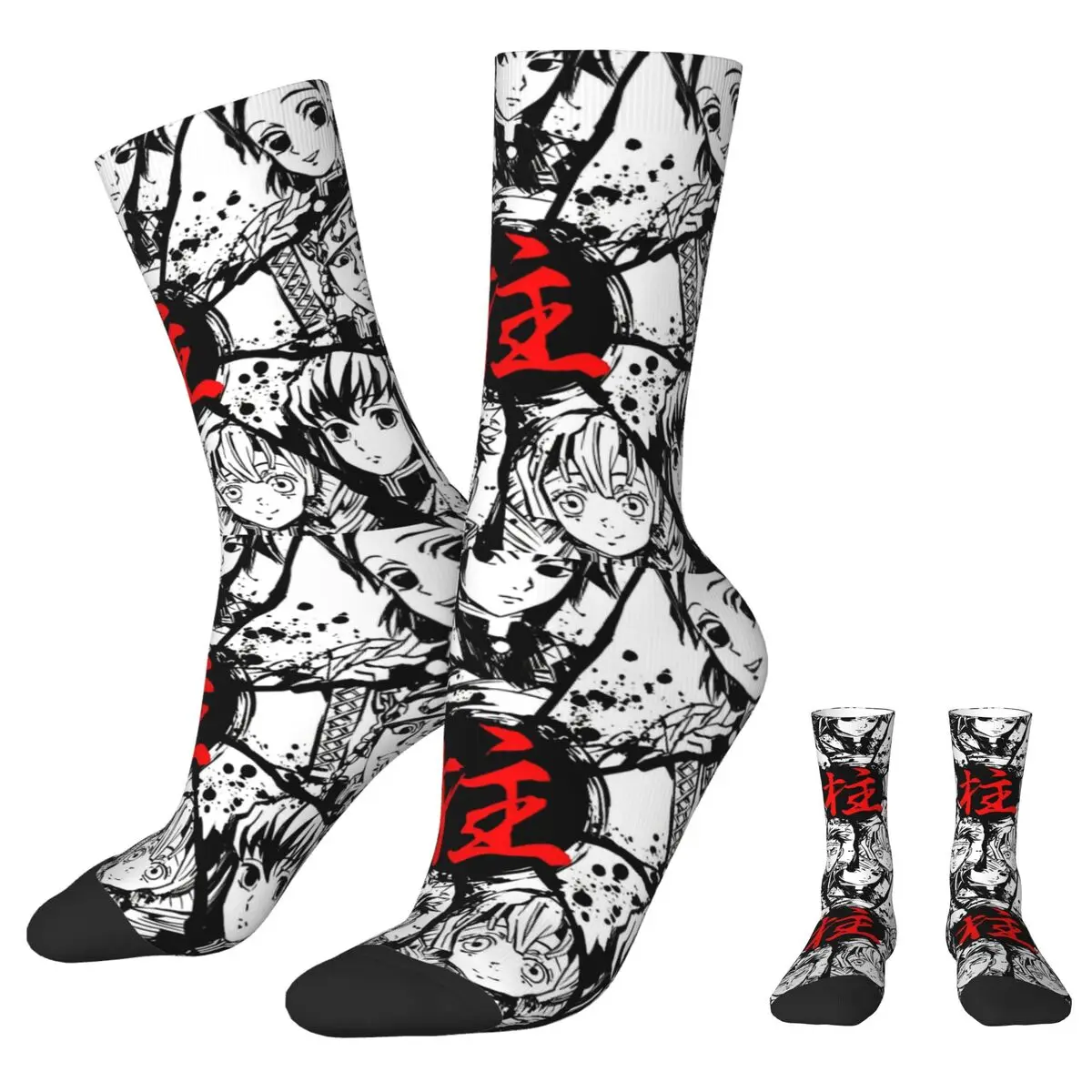 Носки мужские и женские из полиэстера с принтом к-киметасу