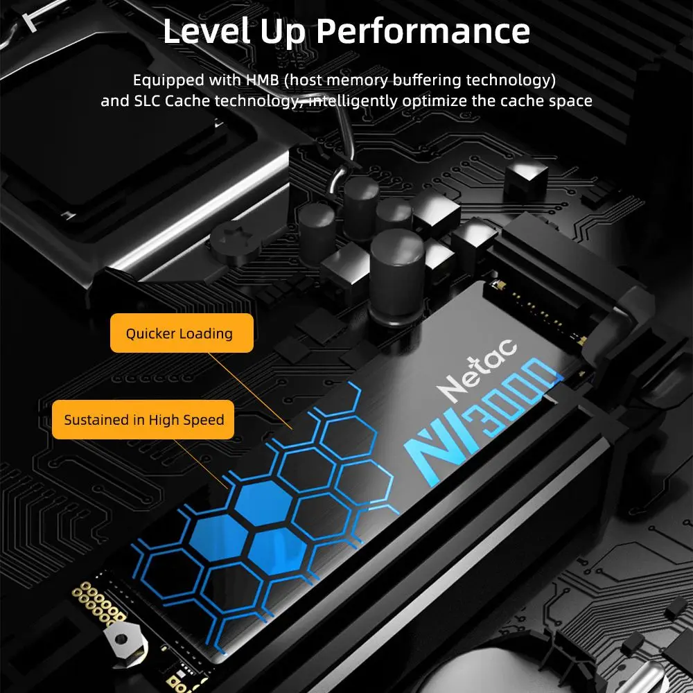 Внутренний SSD Netac NVMe M2 1 ТБ 2 500 ГБ 250 3500 МБ/с