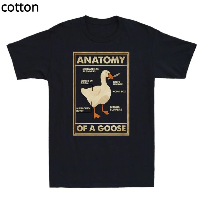 

Anatomy Of A Goose Funny Duck Graphic Gaming Gamer Vintage