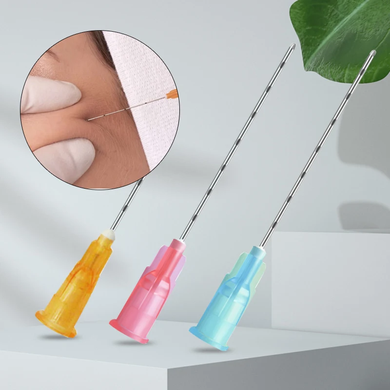 Канюля с тупым кончиком игла для наполнителя инъекция 21 г/22 г/23 г/25 г/27 г/30 г