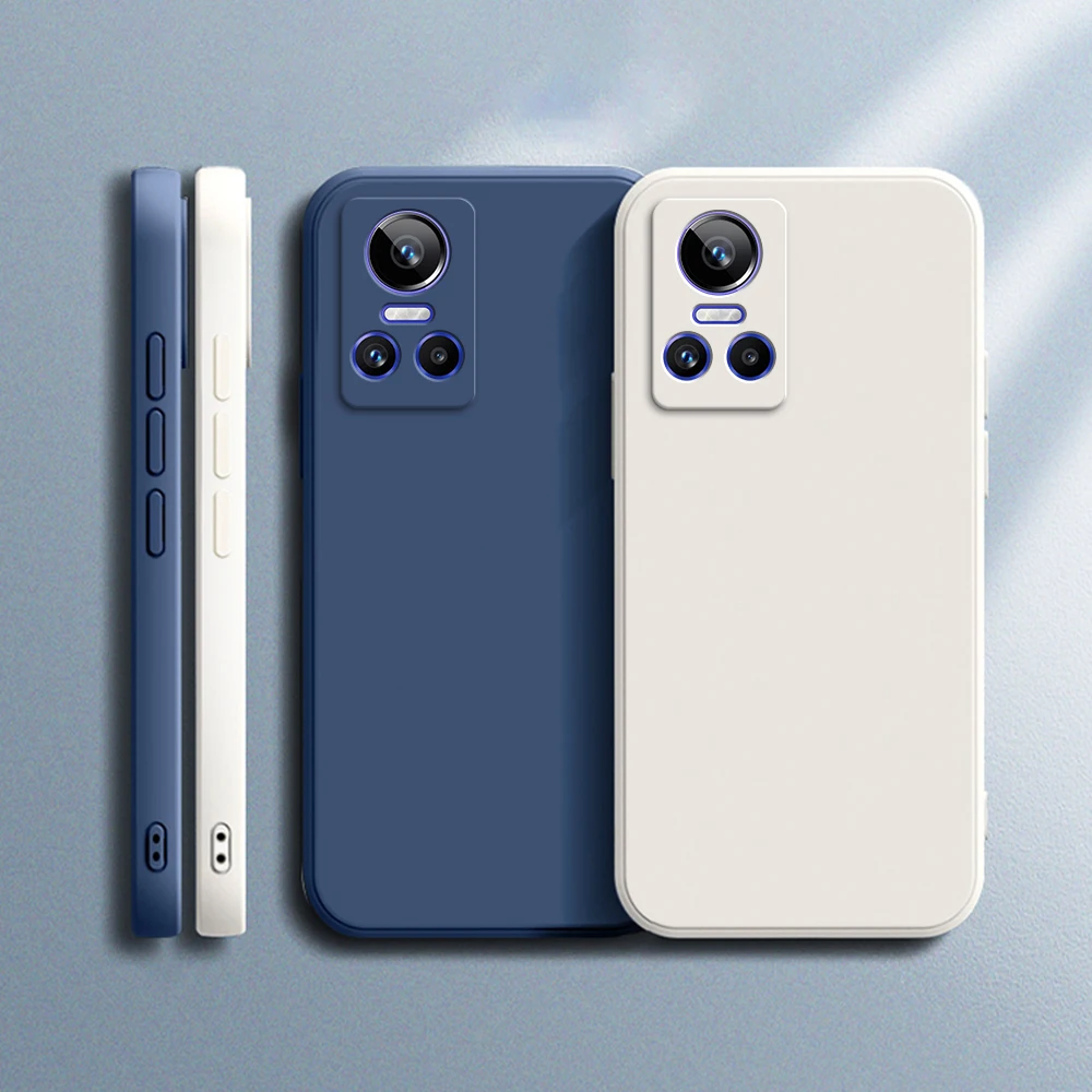 

Original Soft Case for OPPO Realme GT Neo3 Neo 3 3T Square Liquid Silicone Luxury Classic GTNeo3 Neo3T 5G Shockproof Cover Funda