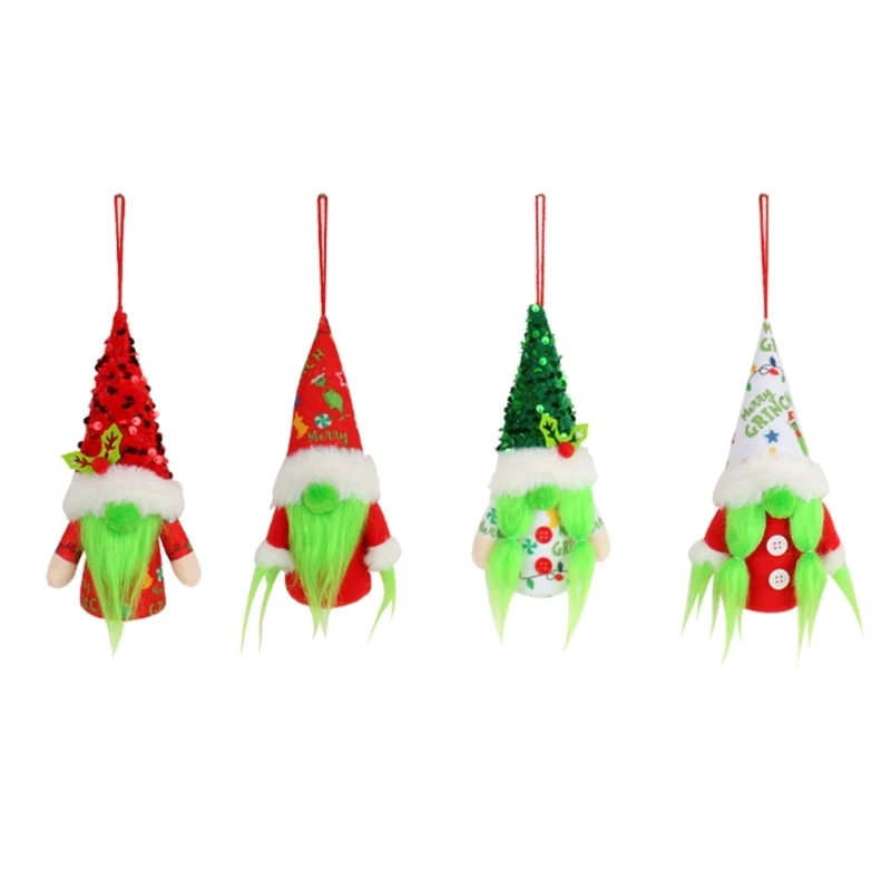 

4 Pcs Christmas Elf Rudolf Tomte Light Up Swedish Rudolf Plush Christmas Decor for Housewarming
