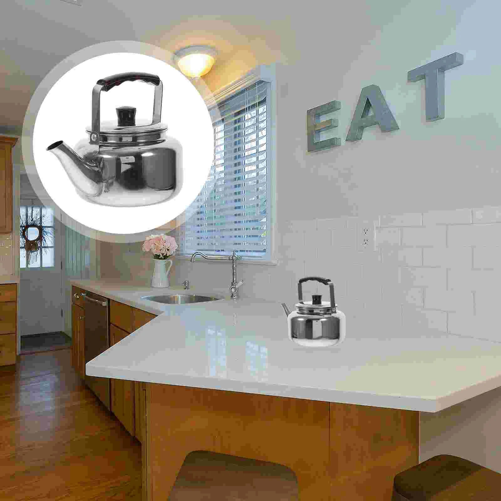 

Kettle Tea Water Stainless Teapot Stovetop Whistling Steel Stove Pot Boiling Camping Kettles Gas Teakettle Coffee Hot Boiler