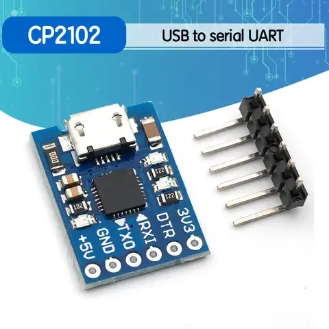 CP2102 MICRO USB к UART TTL модуль 6-контактный последовательный преобразователь UART STC Замена FT232