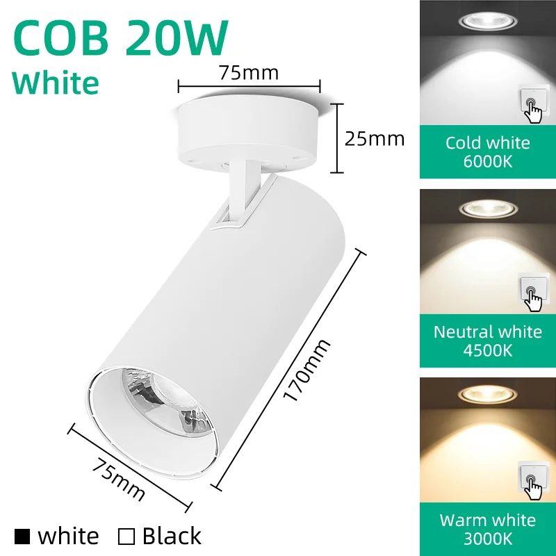 

Светодиодный потолочный светильник CHENBEN трёхцветный