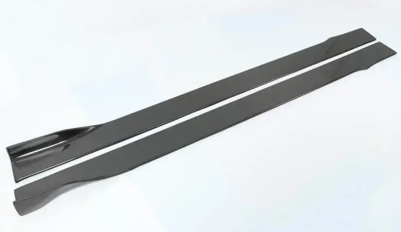 Передний бампер из настоящего углеродного волокна боковая юбка кузова спойлер