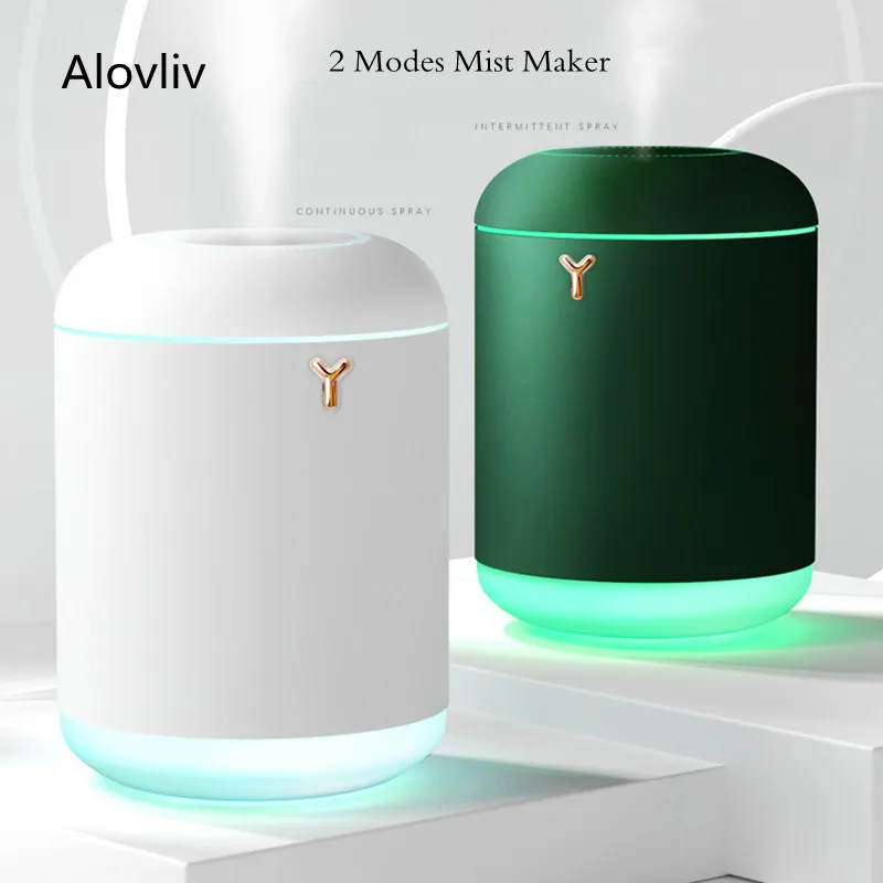 

Увлажнитель воздуха ультразвуковой с USB-разъемом и светодиодный Ной подсветкой, 1000 мл