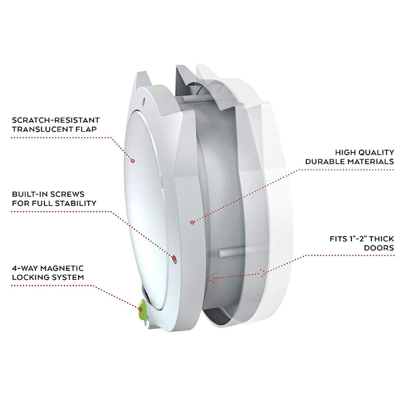 Дверь для домашних животных 4-ходовой замок с защелкой маленьких кошек/собак |