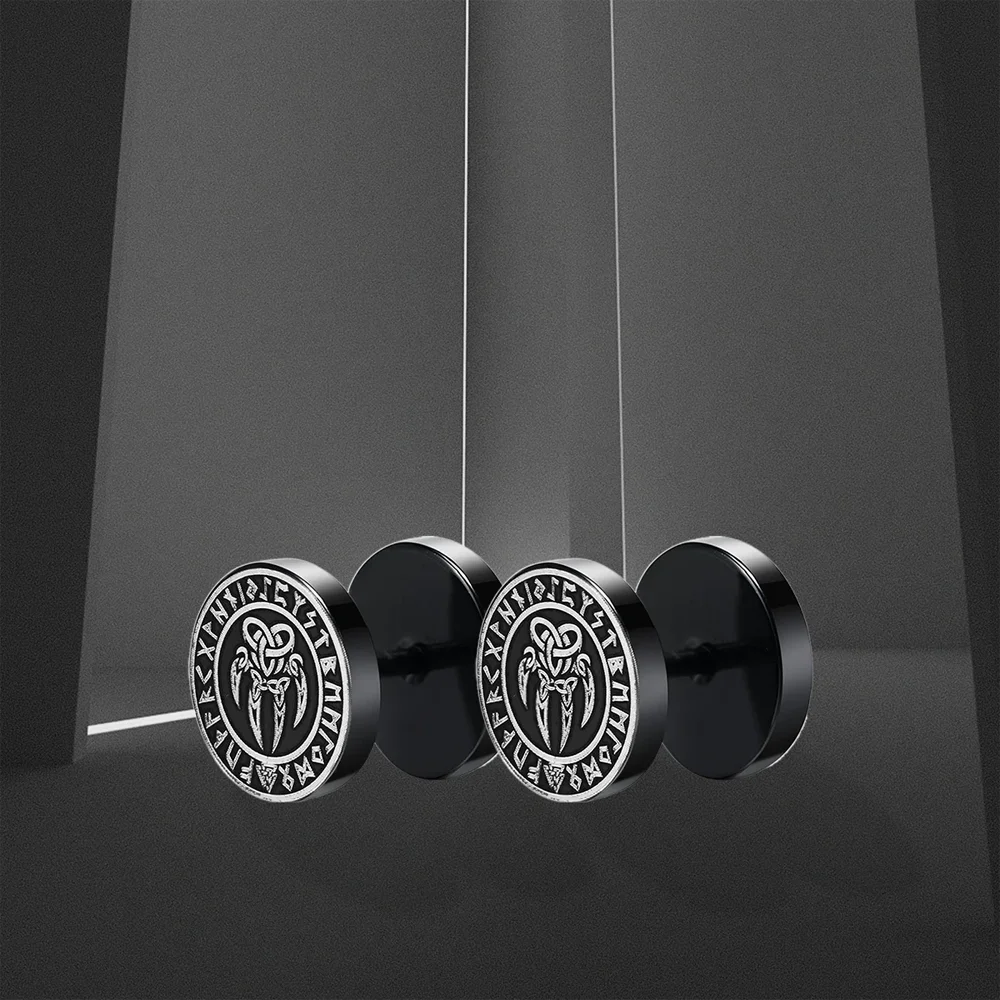 Серьги-гвоздики в готическом стиле для мальчиков из нержавеющей стали рок/панк с