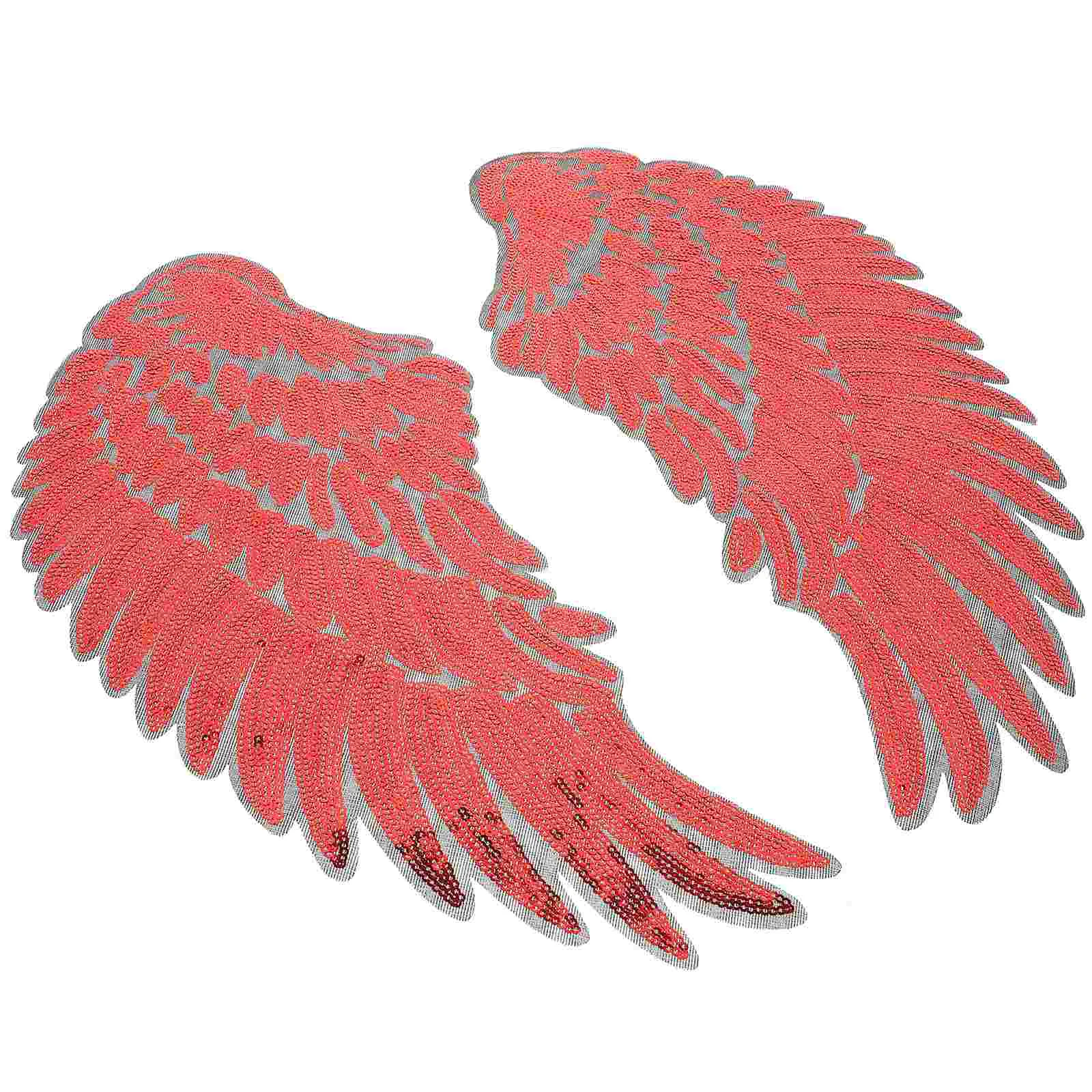 

Patch Cloth Applique Patches Clothing Embroidery Embroidered Paste Sequins Wing Stickers Diy Sewing Dress Iron Making Angel Up