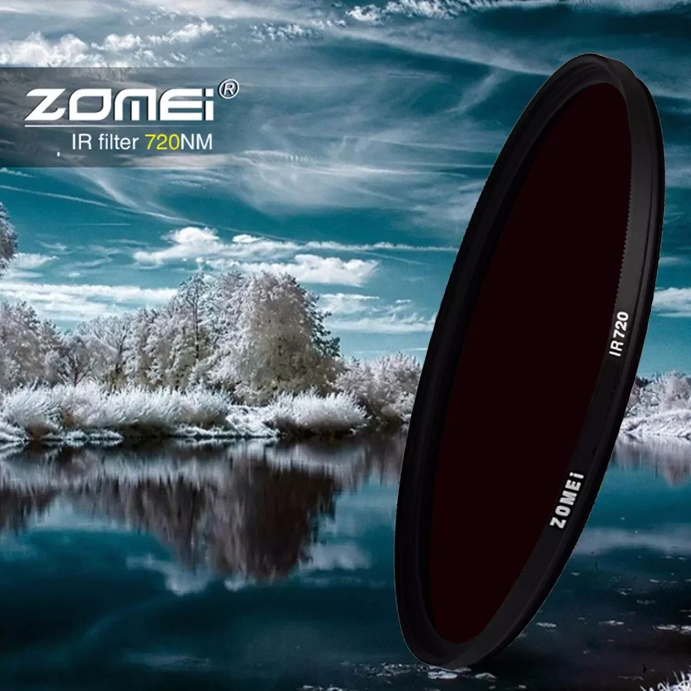 

Инфракрасный ИК-фильтр Zomei, 680нм 720нм 760нм 850нм 950нм, ИК-фильтр 37 мм 49 мм 52 мм 58 мм 67 мм 72 мм 82 мм для объектива камеры SLR DSLR