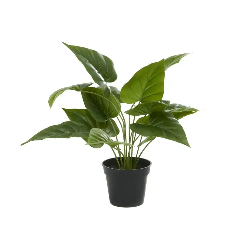 

Artificial Sweetheart Plant in Realistic Leaves and Black Plastic Pot Blue flowers artificial Wreath Leaves decoration Hanging f