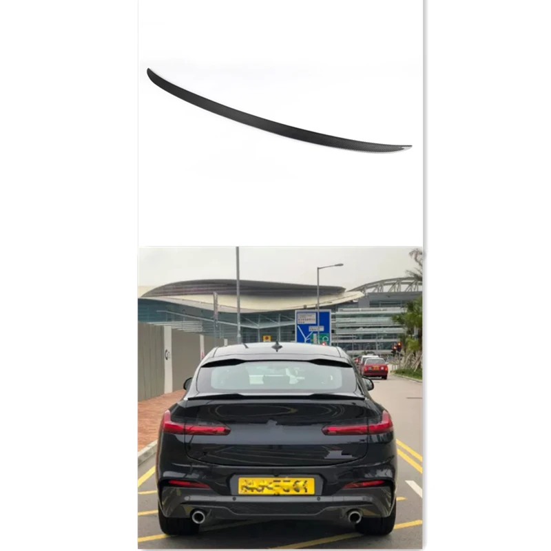 

Подходит для заднего спойлера BMW X4 G02, модифицированный спортивный спойлер из углеродного волокна типа M для заднего крыла G02 X4 2018 2019 2020 2021 2022