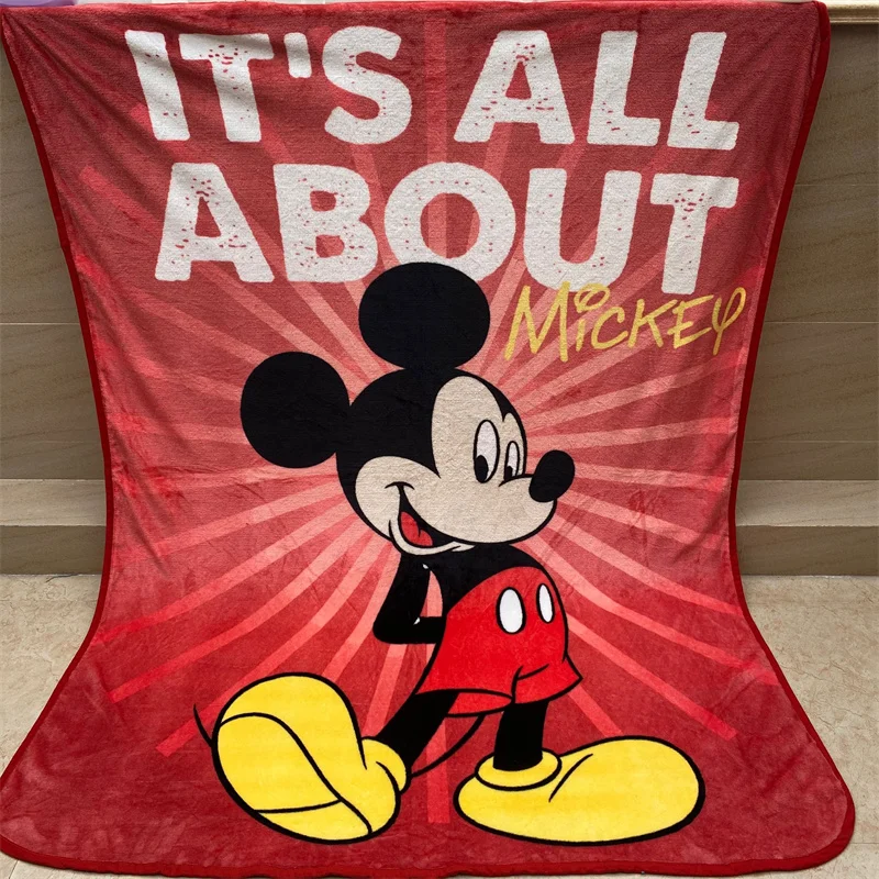 

Disney Cartoon Mickey Mouse MinnieSoft Flannel Blanket Throw for Girls Children on Bed Sofa Couch Kids Gift Dropshipping