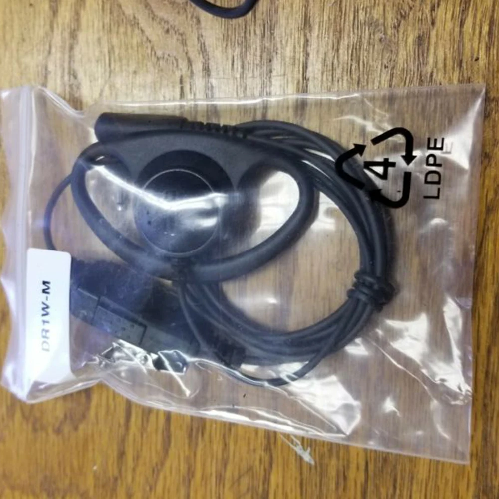

Earphone Earpiece Headset Mic For Motorola Radio Security 2-Pin Walkie Talkie D-type Earphone Simple Design And Easy To Use