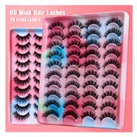 3d mink lashes pack 57820 pairs messy fluffy long faux cilsmix dramatic natrual mink eyelashes packaging wholesale in bulk