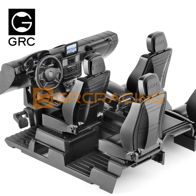 GRC Interior Kit 6X6 Simulation Center Control Seat Modification for 1/10 RC Crawler Car Traxxas TRX4 G500 TRX6 G63 Diy Parts