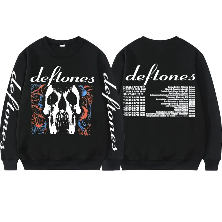

Limited Edition Deftones Band Album Skull Alternative Rock Sweatshirt Men's Oversized Pullovers Men Fashion Gothic Sweatshirts