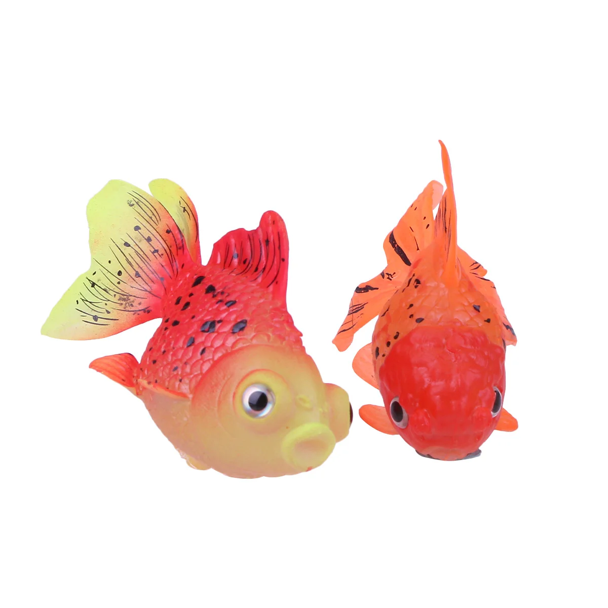 

3 Pcs Fish Tank Decorations Artificial Goldfish Aquarium Ornament Accessories Silicone