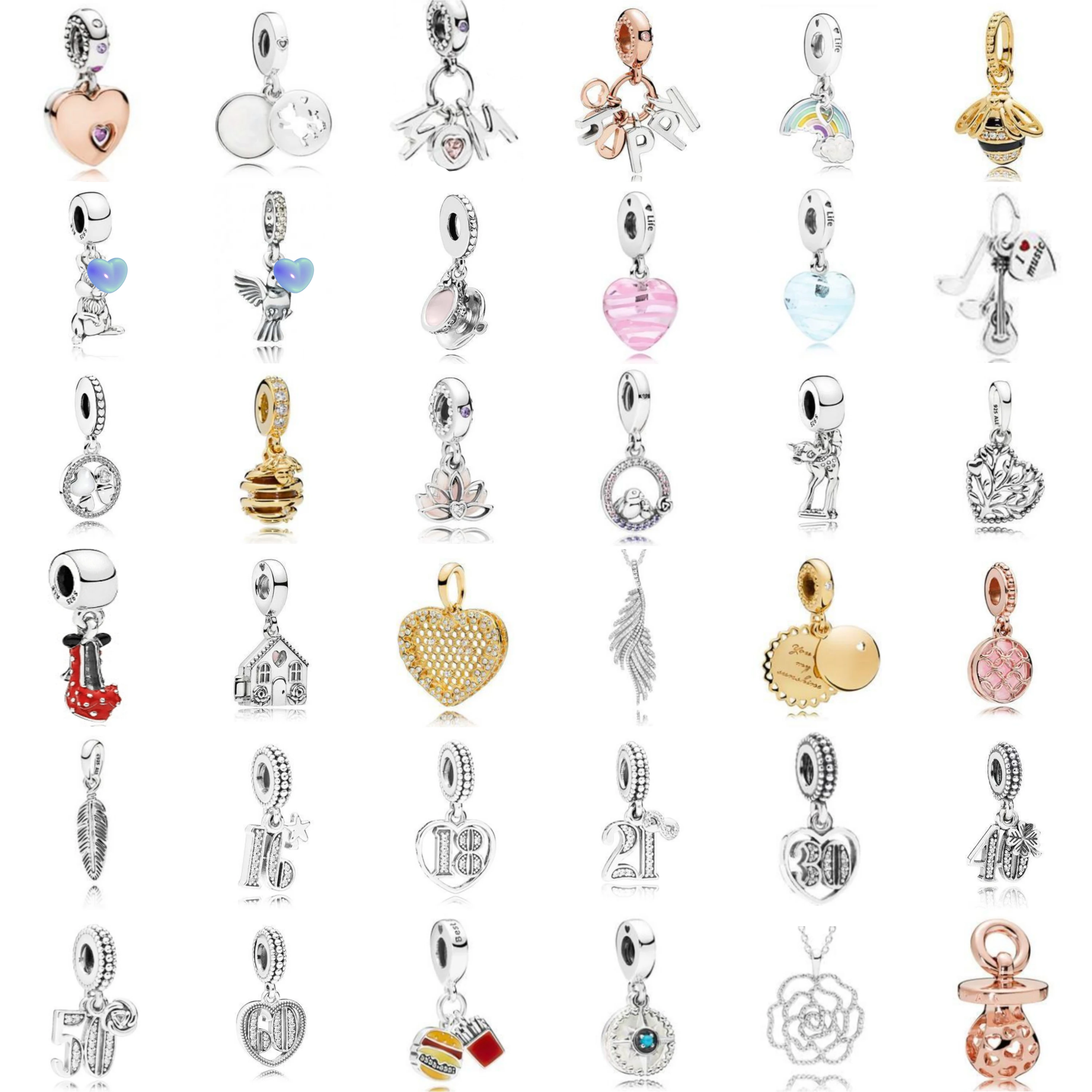 

Corresponding Catalog Select Code To Buy, S925 Sterling Silver Jewelry. 1:1 PAN pendants 217-252