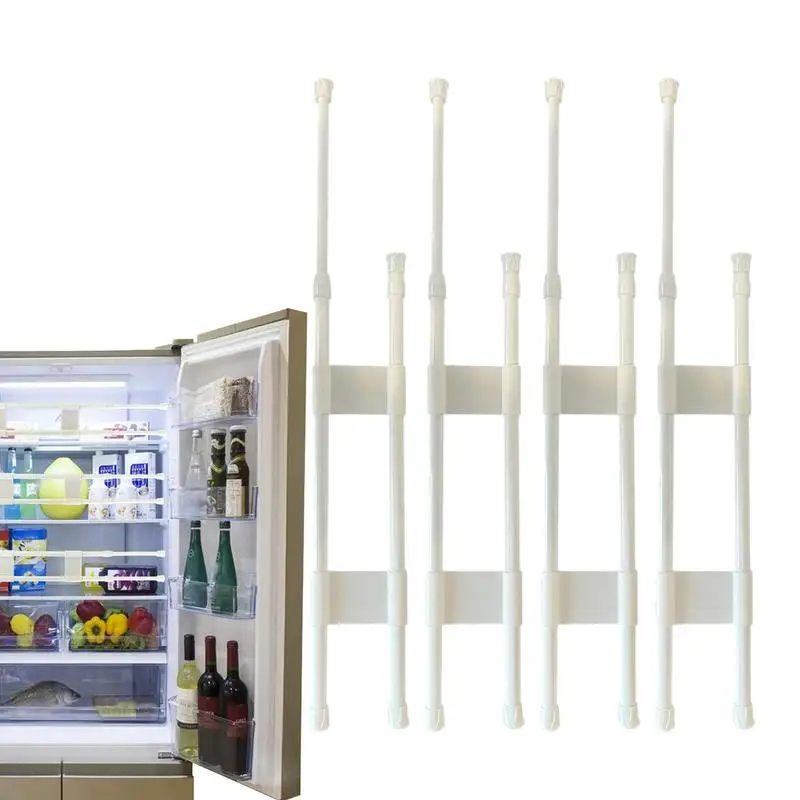 

Spring Adjustable Bars For RV Fridge Double Expansion Rod Inner Spring Design Holding Tool For Refrigerator Closet And Shoe Rack