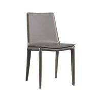 modern simple oak solid wood korean dining chair european chair back leather chair
