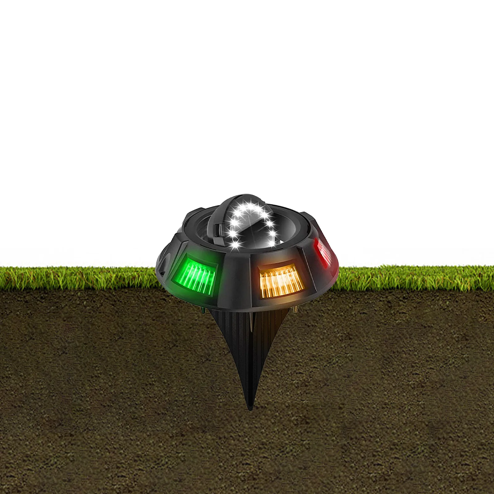 

Ground Solar Lights 8 Packs IP65 Waterproof Solar Lights Decorative Solar Disk Lights For Outdoor Pathway Garden Yard Patio