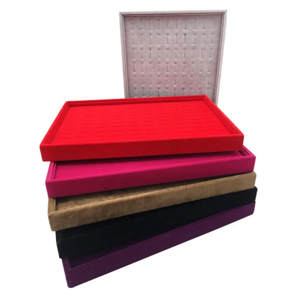

Organizer Jewelry Holder Storage Finger Ring Tray Case Display Stand Showcase