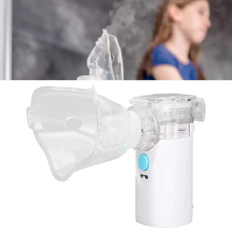 

Ultrasonic Nebulization Mesh Atomizer Machine Portable Cool Mist Steam Inhalers 8ml Water Tank for Adults Kids