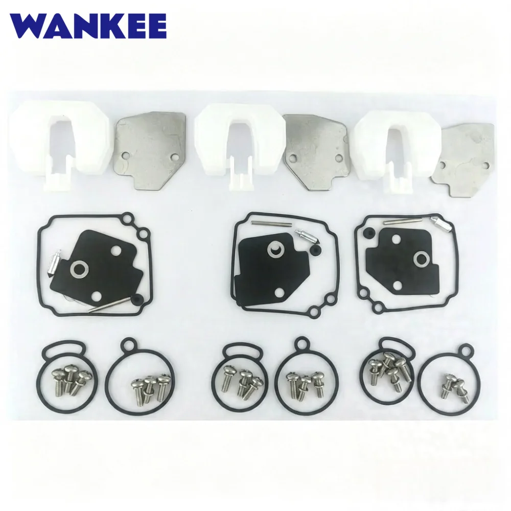 Ремкомплект карбюратора Wankee 3PCS 3C8-87122-1 для лодочных моторов Tohatsu M40 M50 40HP 50HP 2-тактных (art.: 3920dc3dc0e4e) - 3920dc3dc0e4e