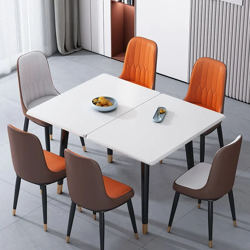 

Водонепроницаемый обеденный стол в скандинавском стиле, современный роскошный минималистичный обеденный стол, жилой прямоугольный кухонный стол essds