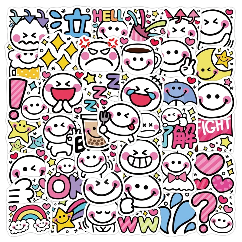 

40 детской наклейки с забавными выражениями, материал для учетной записи, водостойкая Детская Наклейка для учетной записи