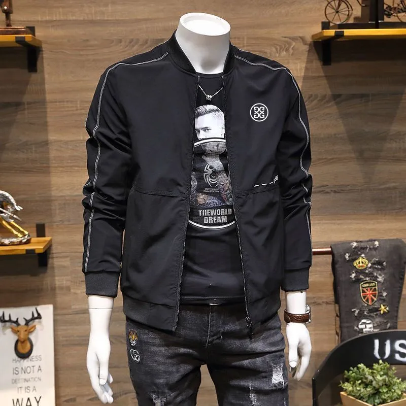 

Autumn Malbon Jackets Casual Sport Stand Collar Clothing Golf Wear Men Windbreak Horse Male Long Sleeve Zipper Coat Supplies