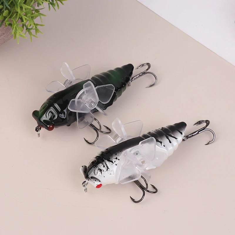 1 шт. жесткая приманка для рыбы Bionic Cicada спиннинговая рыболовная с пропеллером