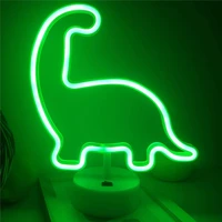 indoor decoration dinosaur neon light batteryusb powered suitable for bedroom bar party led night light