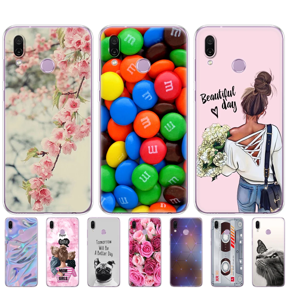 

for Huawei Honor Play Case 6.3'' painting soft silicon tpu Back Cover Cases For Huawei Honor Play Coque etui bags bumper